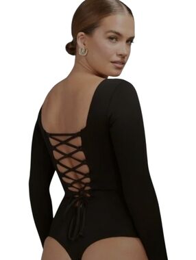 NWT TA3 Squarey Black Shapewear Bodysuit Size 2X